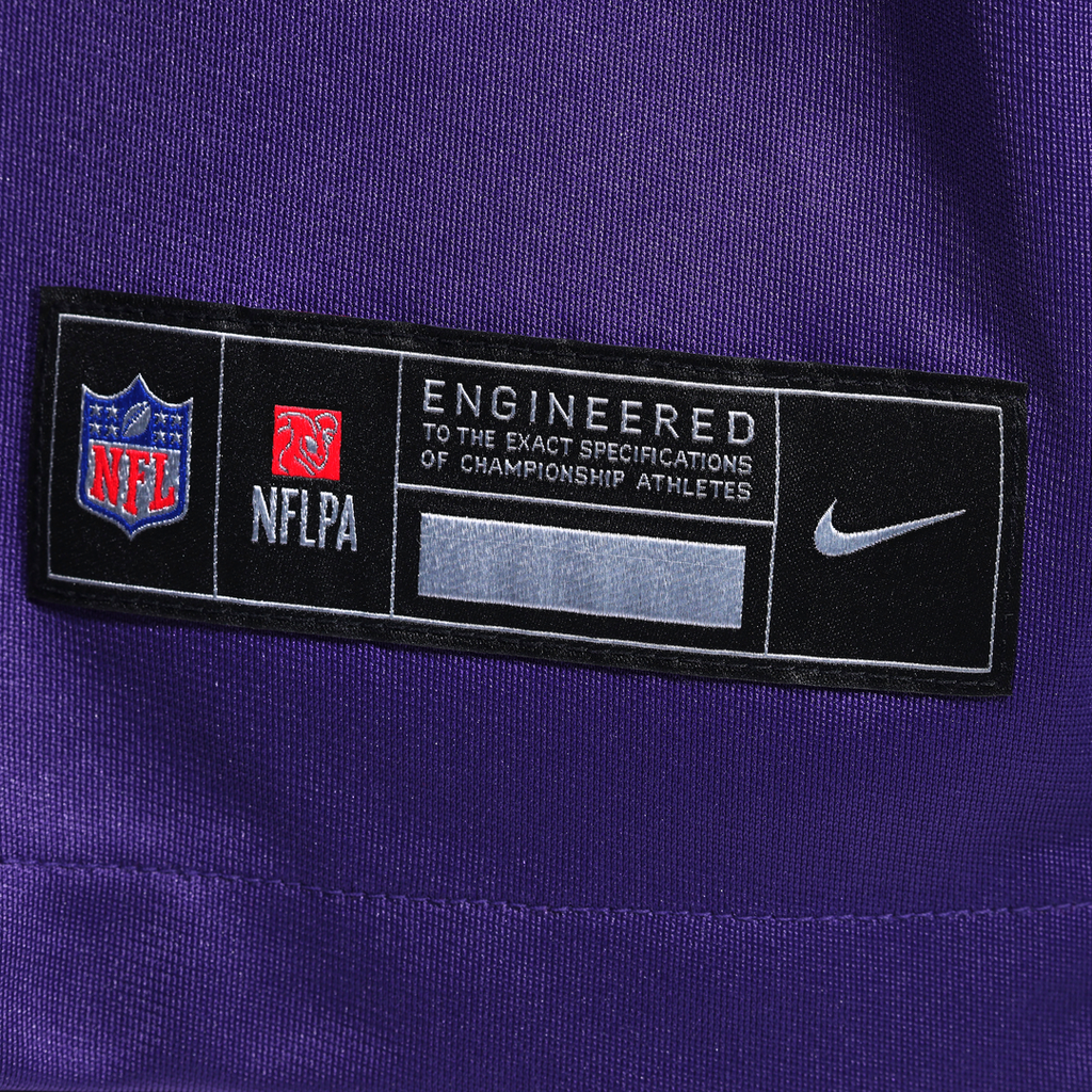 Minnesota Vikings Elijah Williams Nike Purple Team Game Jersey product image 6, provided for visual reference and product