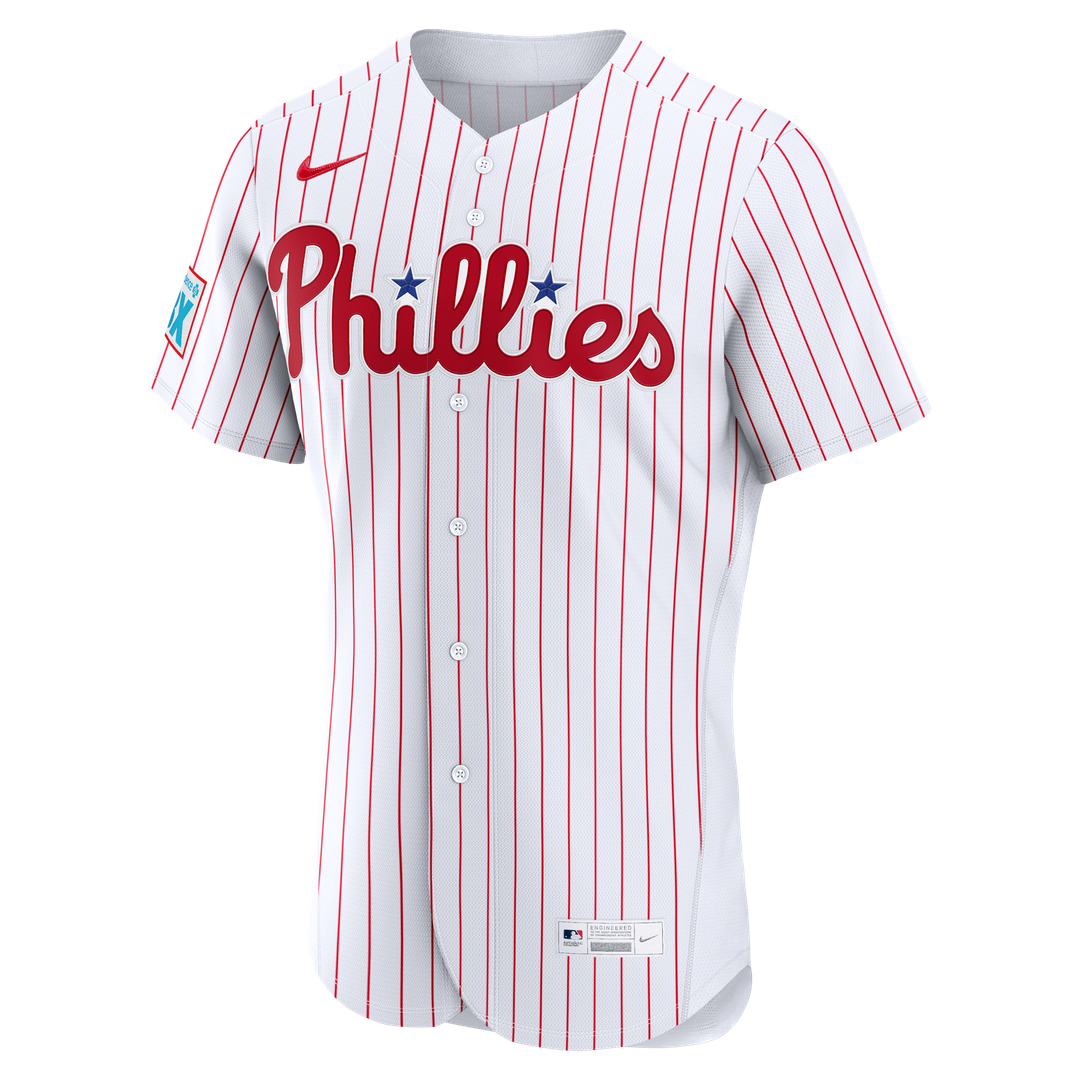Philadelphia Phillies Bryce Harper Nike White Home Authentic Sponsor Patch Jersey product image 5, provided for visual