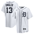 Detroit Tigers Dillon Dingler Nike White Home Replica Jersey product image 1, provided for visual reference and product