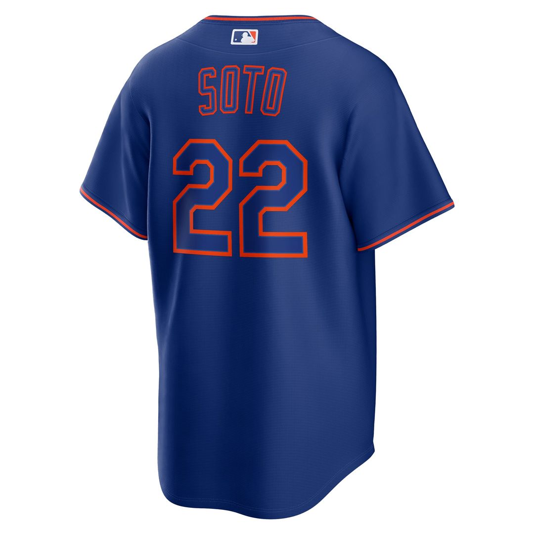 New York Mets Juan Soto Nike Royal Alternate Replica Jersey product image 6, provided for visual reference and product