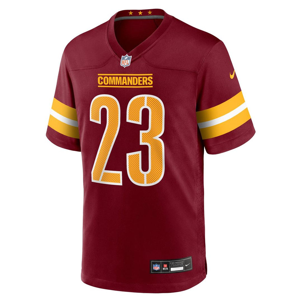 Washington Commanders Trey Amos Nike Burgundy Team Game Jersey product image 2, provided for visual reference and product