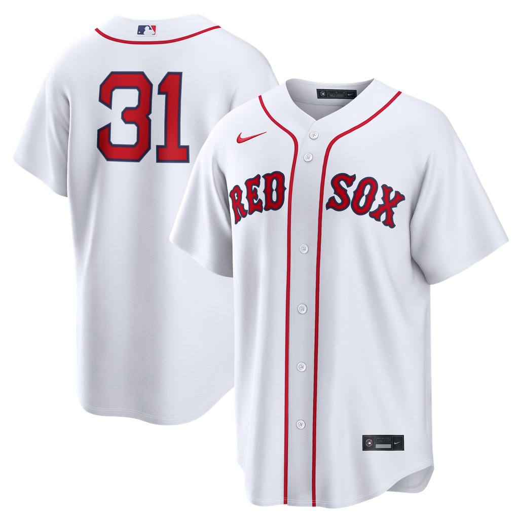 Boston Red Sox Adley Rutschman Nike White Home Replica Jersey product image 1, provided for visual reference and product