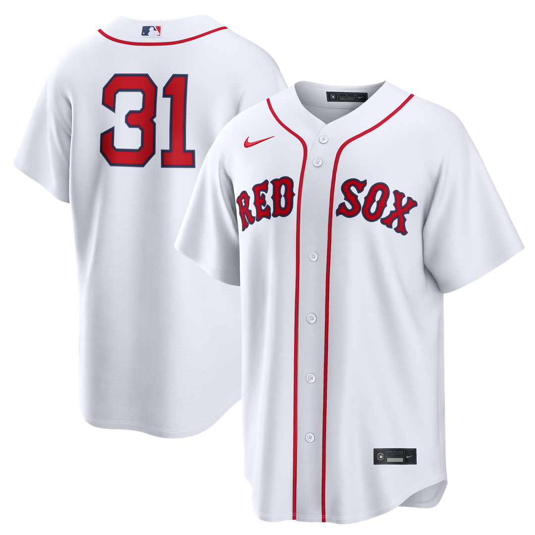 Boston Red Sox Adley Rutschman Nike White Home Replica Jersey product image 1, provided for visual reference and product