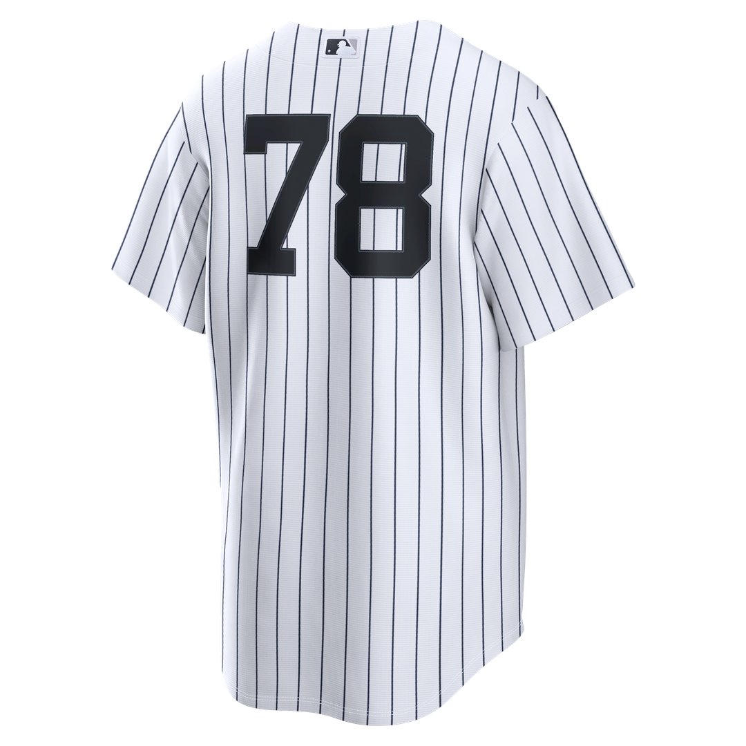 New York Yankees Spencer Jones Nike White Home Replica Jersey product image 5, provided for visual reference and product