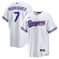 Texas Rangers Ivan Rodriguez Nike White Home Retired Player Replica Jersey product image 1, provided for visual reference