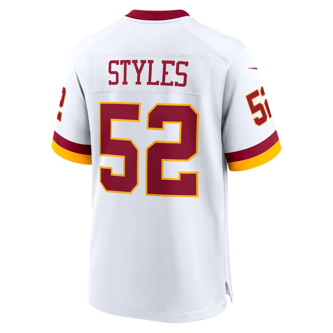 Washington Commanders Sonny Styles Nike White Game Super Bowl Era Jersey product image 10, provided for visual reference and
