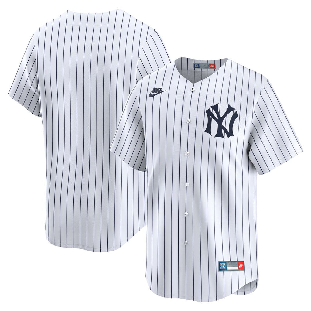 New York Yankees Nike White Cooperstown Collection Limited Jersey product image 1, provided for visual reference and product