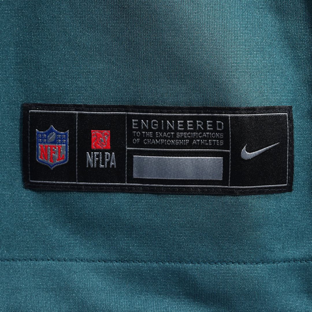 Philadelphia Eagles Cooper DeJean Nike Green Game Jersey product image 6, provided for visual reference and product detail