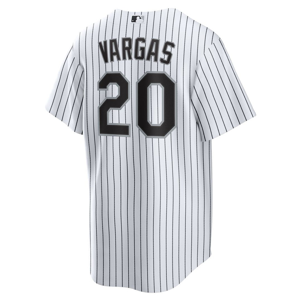 Chicago White Sox Miguel Vargas Nike White Home Replica Jersey product image 3, provided for visual reference and product