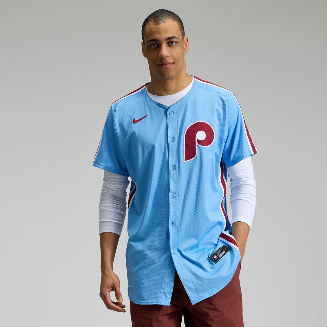 Philadelphia Phillies Nike White Home Elite Jersey product image 10, provided for visual reference and product detail review