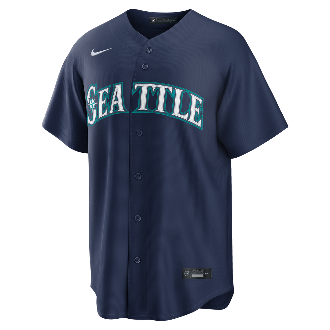 Seattle Mariners Cal Raleigh Nike Teal Alternate Replica Jersey product image 11, provided for visual reference and product