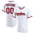 Cleveland Guardians Nike White Home Authentic Custom Jersey product image 1, provided for visual reference and product
