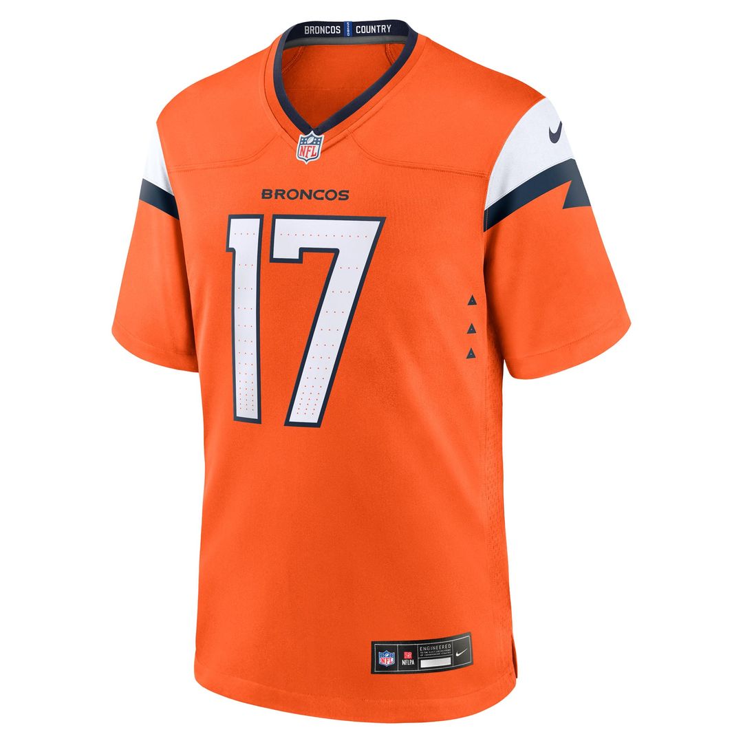 Denver Broncos Lil'Jordan Humphrey Nike Orange Team Game Jersey product image 2, provided for visual reference and product