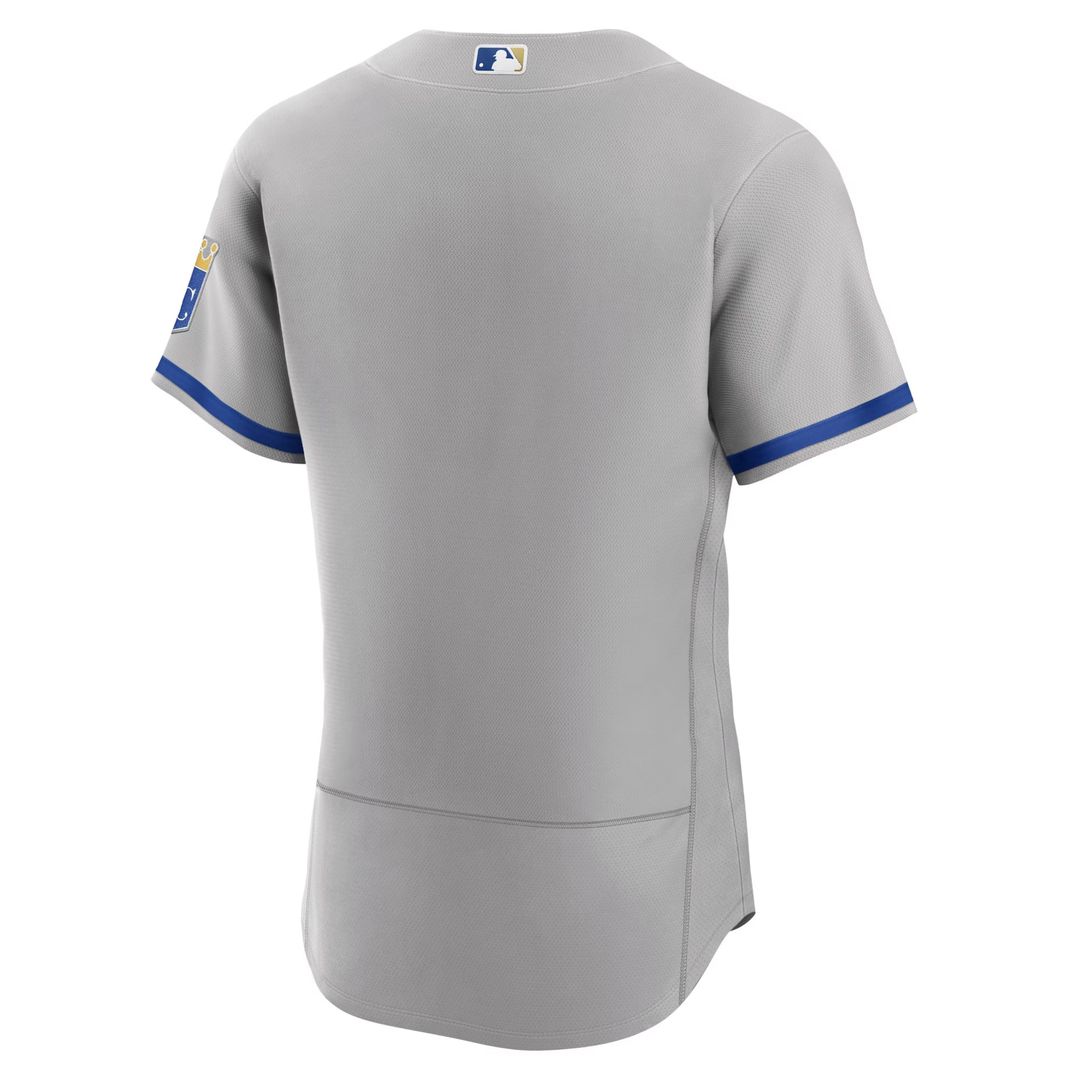Kansas City Royals Nike Gray 2022 Road Authentic Jersey product image 6, provided for visual reference and product detail