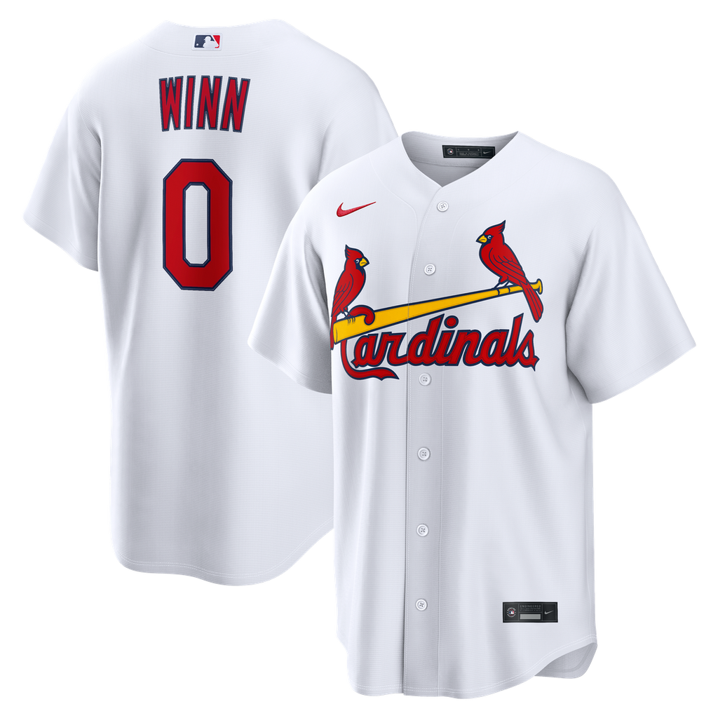 St. Louis Cardinals Masyn Winn Nike White Home Replica Jersey product image 1, provided for visual reference and product