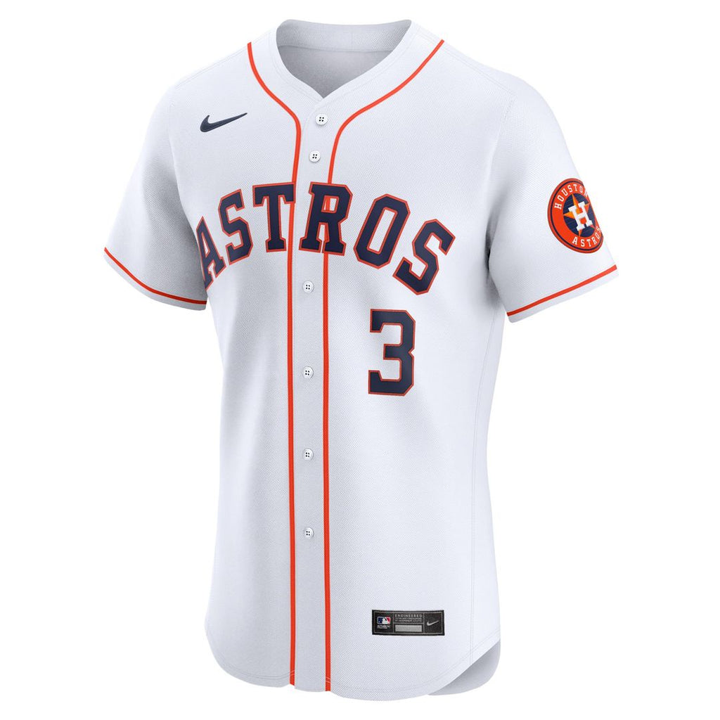 Houston Astros Jeremy Peña Nike White Home Elite Player Jersey product image 2, provided for visual reference and product