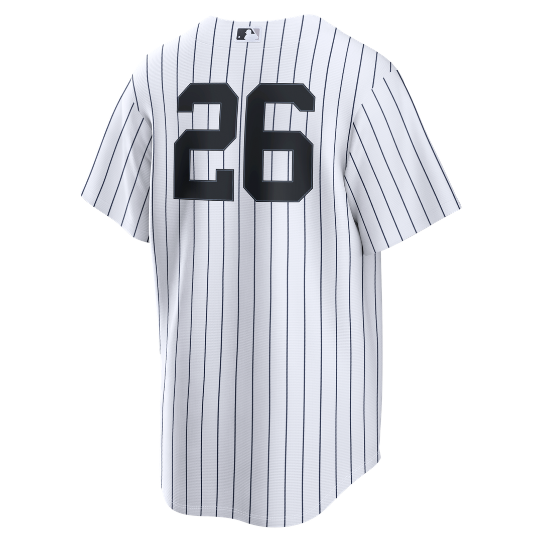 New York Yankees Luis García Jr. Nike White Home Replica Jersey product image 5, provided for visual reference and product