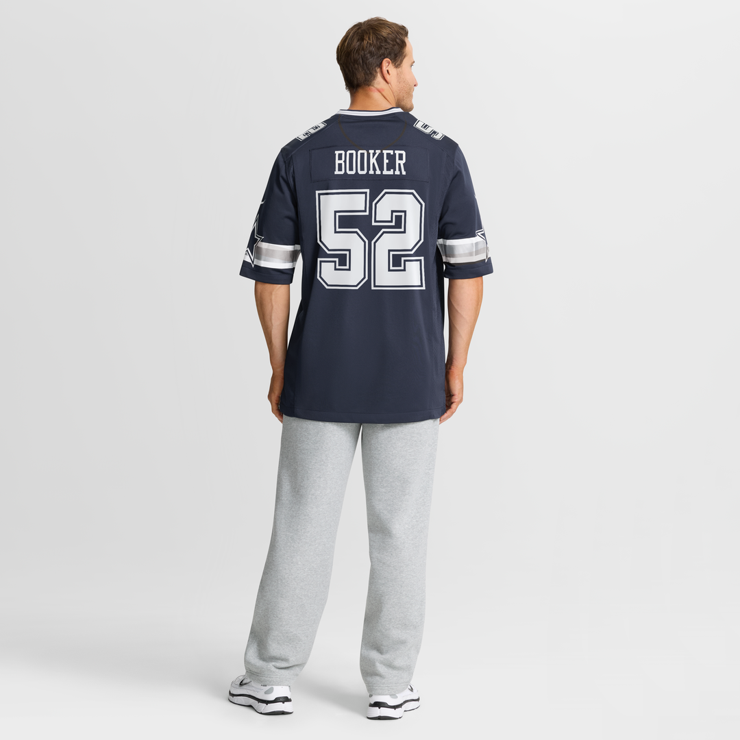 Dallas Cowboys Tyler Booker Nike Navy Team Game Jersey product image 8, provided for visual reference and product detail