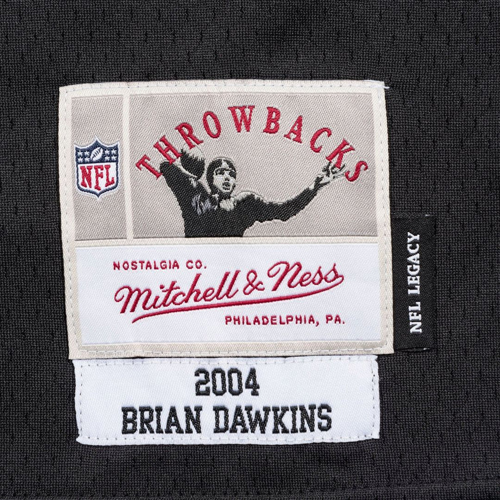 Philadelphia Eagles Brian Dawkins Mitchell & Ness Black Legacy Replica Jersey product image 12, provided for visual