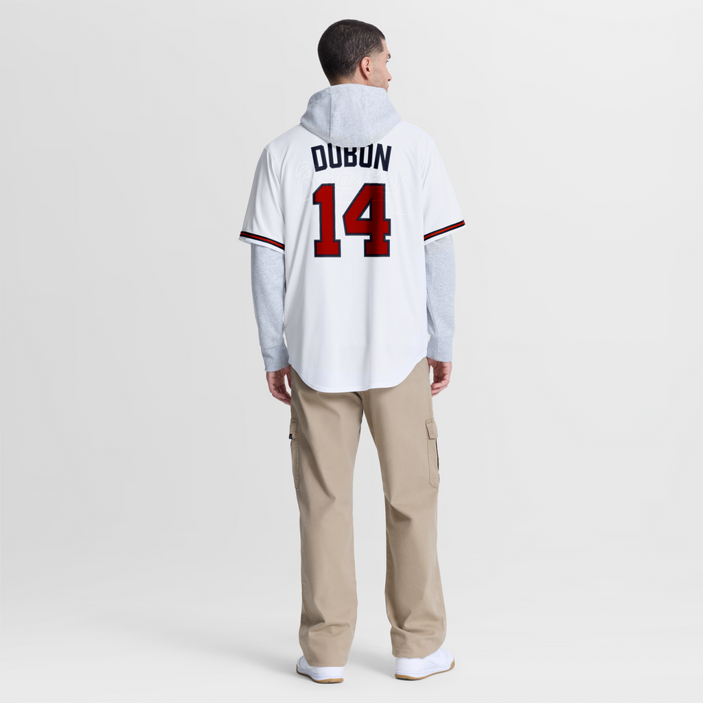 Atlanta Braves Mauricio Dubón Nike White Home Replica Jersey product image 7, provided for visual reference and product