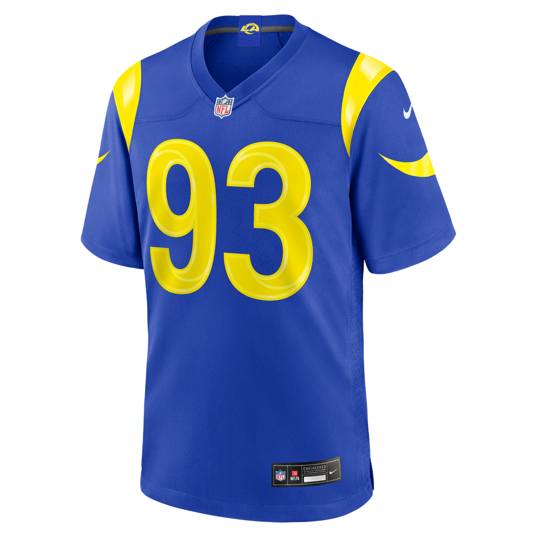 Los Angeles Rams Bill Norton Nike Royal Team Game Jersey product image 2, provided for visual reference and product detail