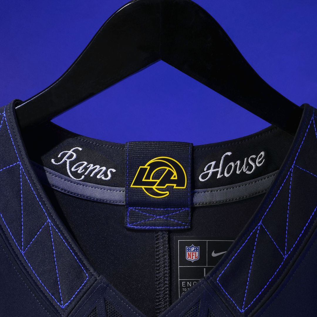 Los Angeles Rams Kyren Williams Nike Dark Blue Rivalries Collection Stitched Limited Jersey product image 4, provided for