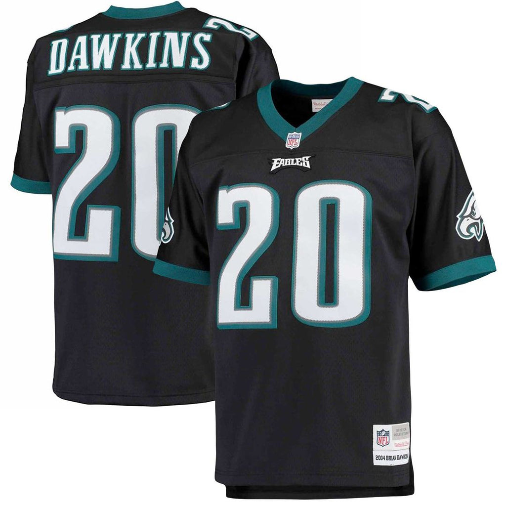 Philadelphia Eagles Brian Dawkins Mitchell & Ness Black Big & Tall 2004 Retired Player Replica Jersey product image 1,