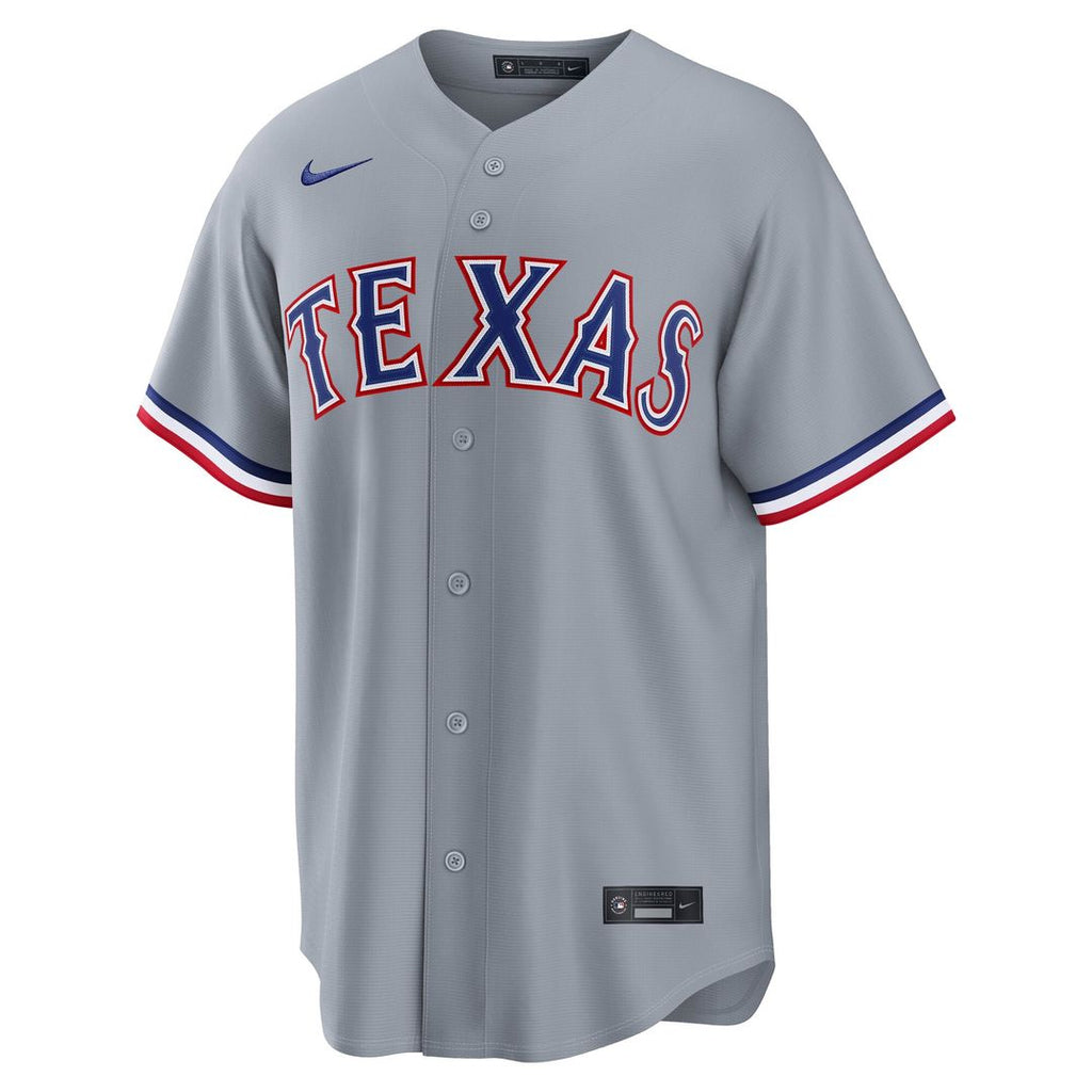 Texas Rangers Corey Seager Nike Gray Road Replica Jersey product image 5, provided for visual reference and product detail