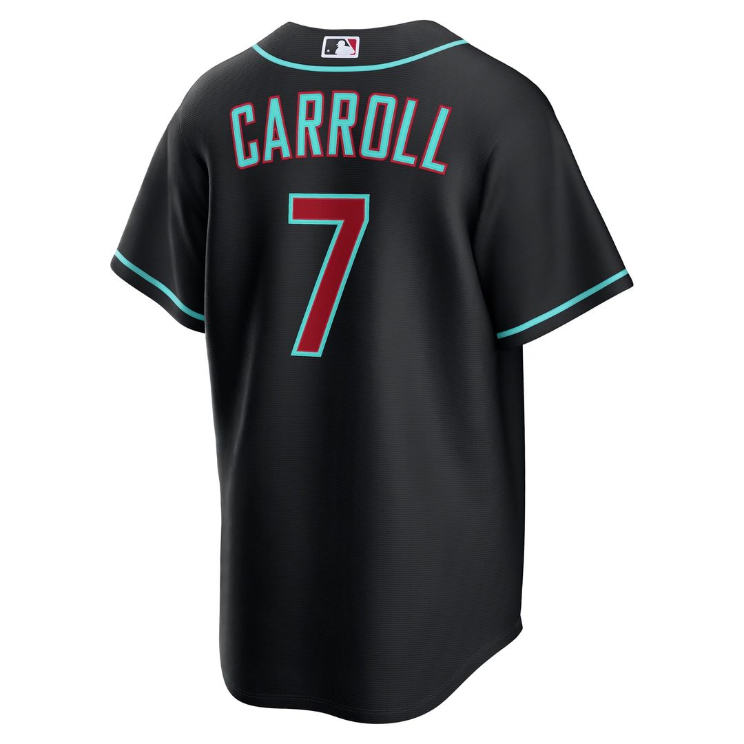 Arizona Diamondbacks Corbin Carroll Nike Crimson Alternate 2 Replica Jersey product image 46, provided for visual reference