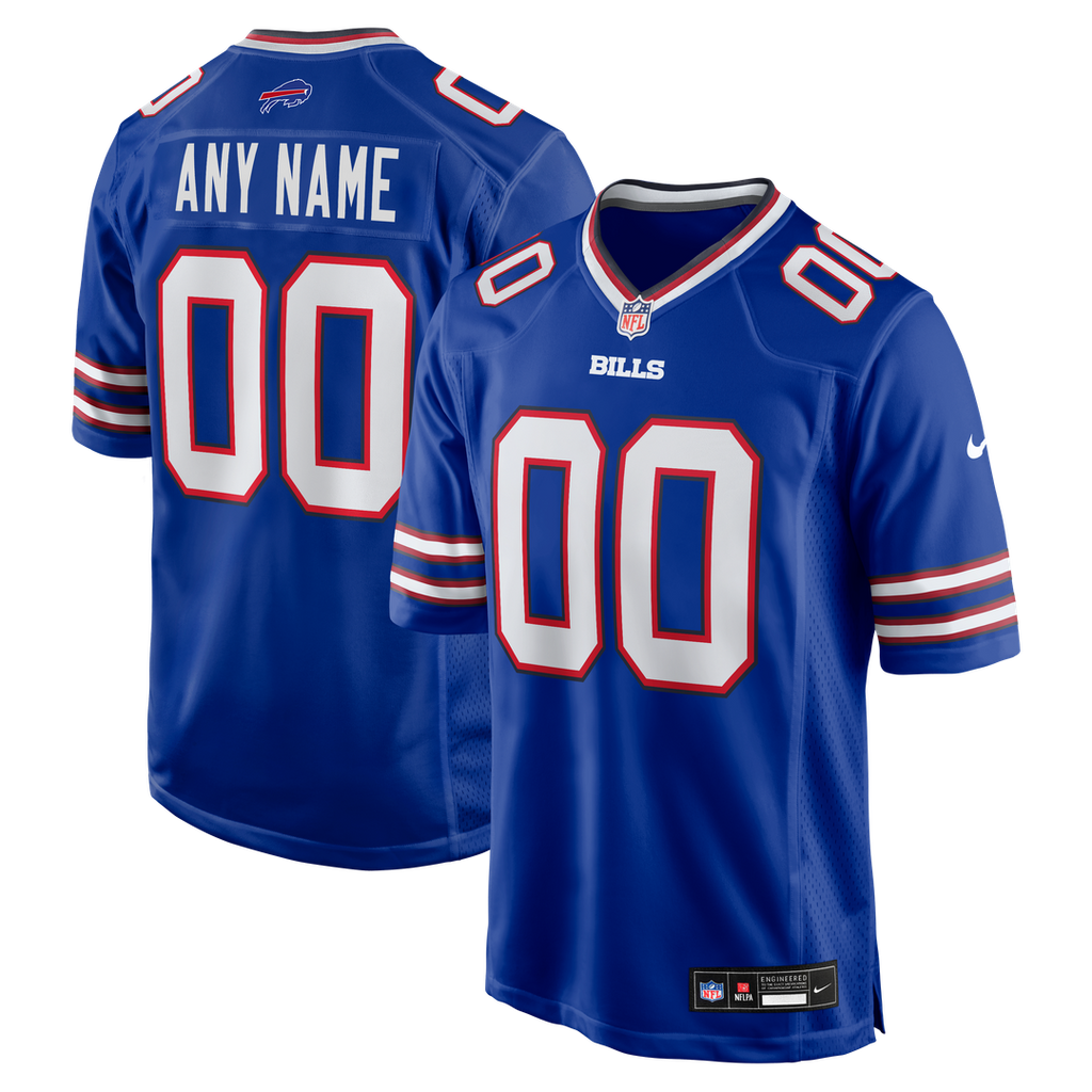 Buffalo Bills Nike Royal Custom Game Jersey product image 1, provided for visual reference and product detail review