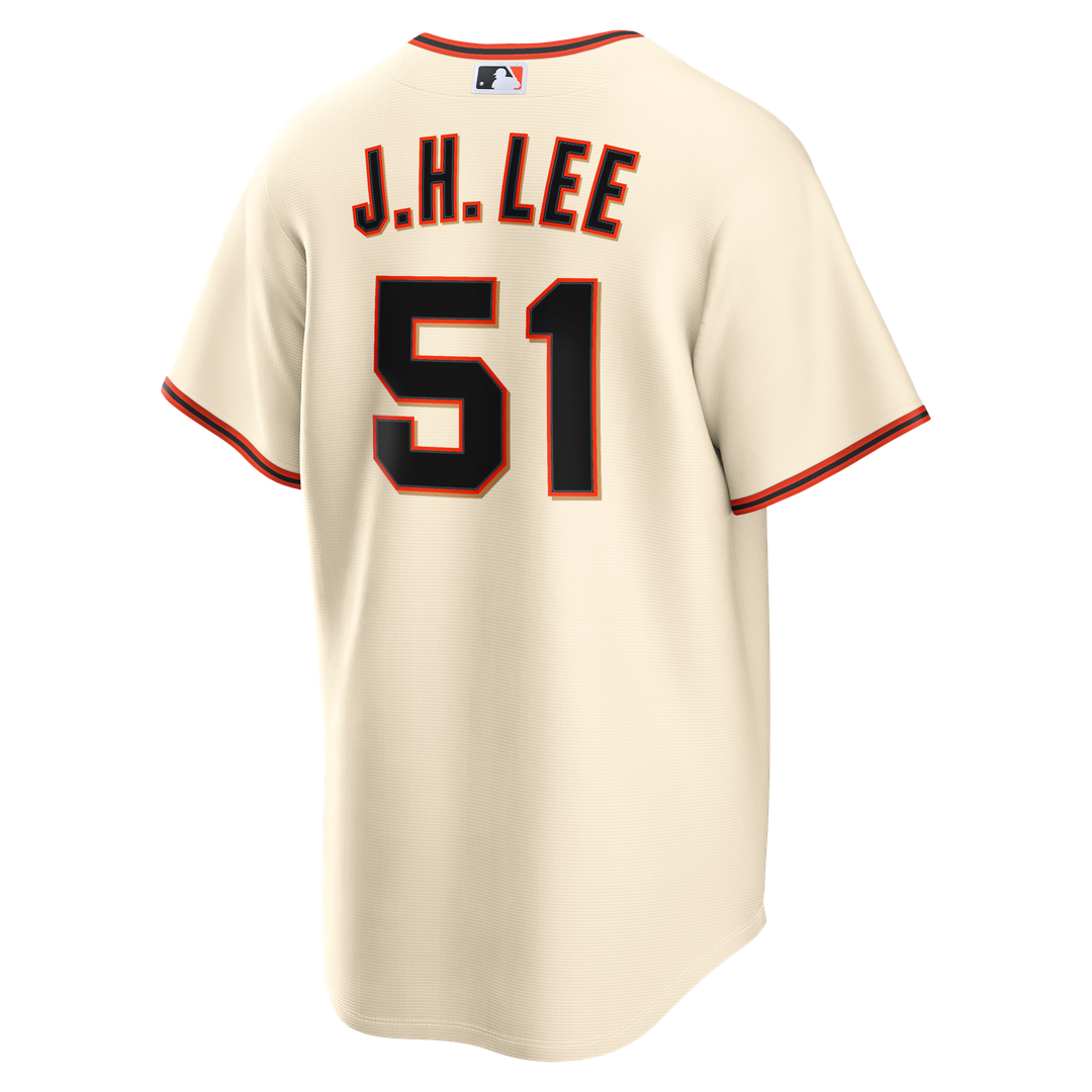 San Francisco Giants Jung Hoo Lee Nike Cream Home Replica Jersey product image 3, provided for visual reference and product