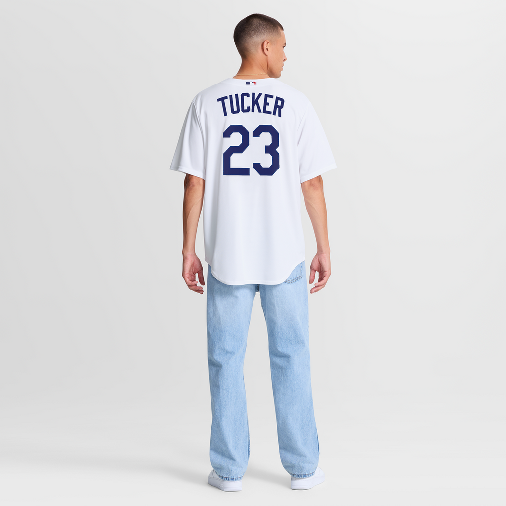 Los Angeles Dodgers Kyle Tucker Nike White Home Replica Jersey product image 5, provided for visual reference and product