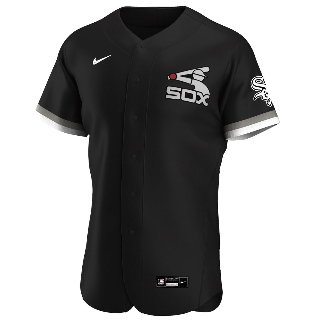 Chicago White Sox Nike Black Alternate Authentic Team Jersey product image 2, provided for visual reference and product