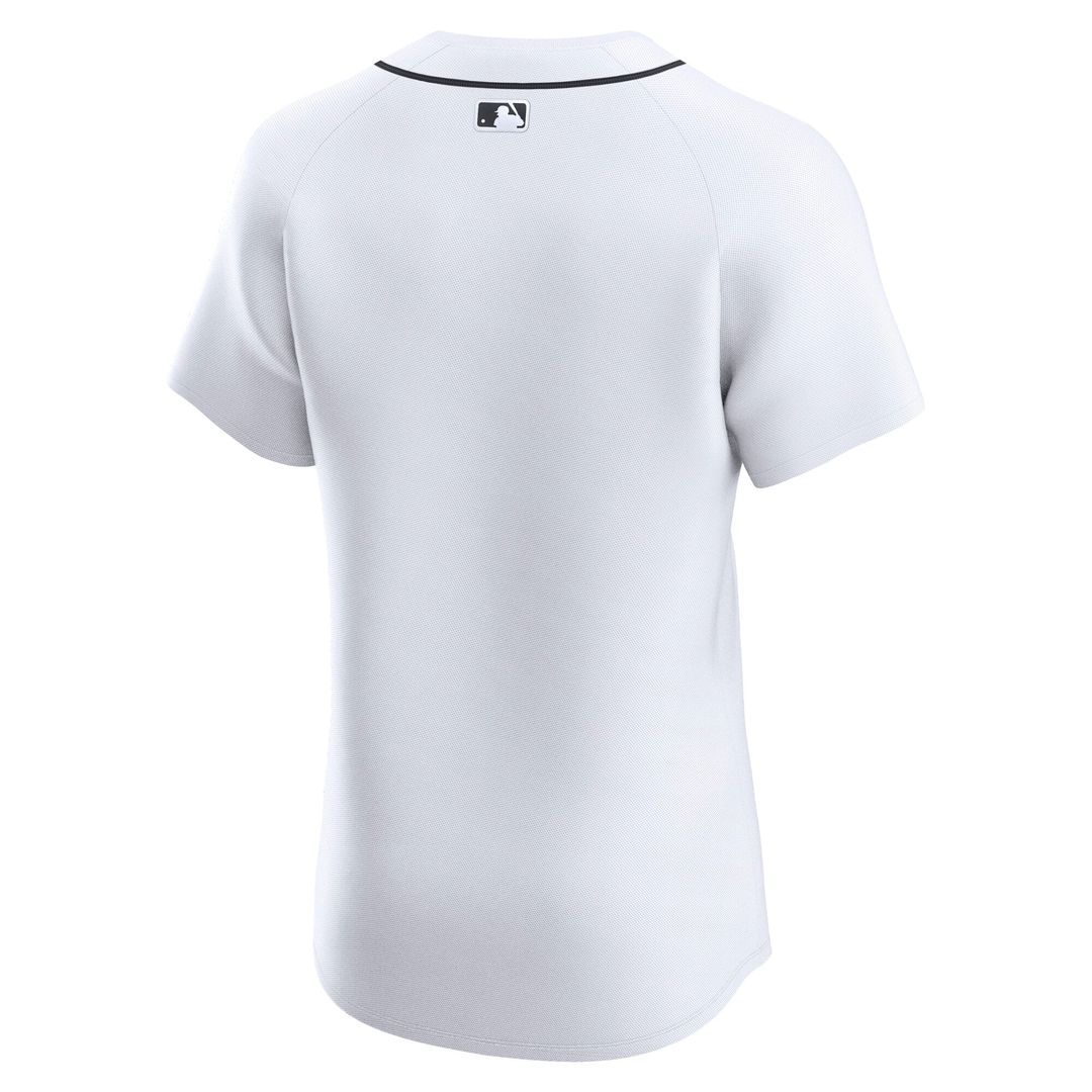 Detroit Tigers Nike White Home Elite Jersey product image 6, provided for visual reference and product detail review