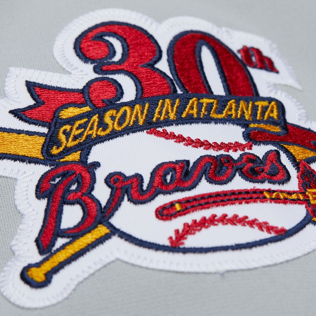 Atlanta Braves Greg Maddux Mitchell & Ness Gray 1995 Throwback Authentic Jersey product image 9, provided for visual