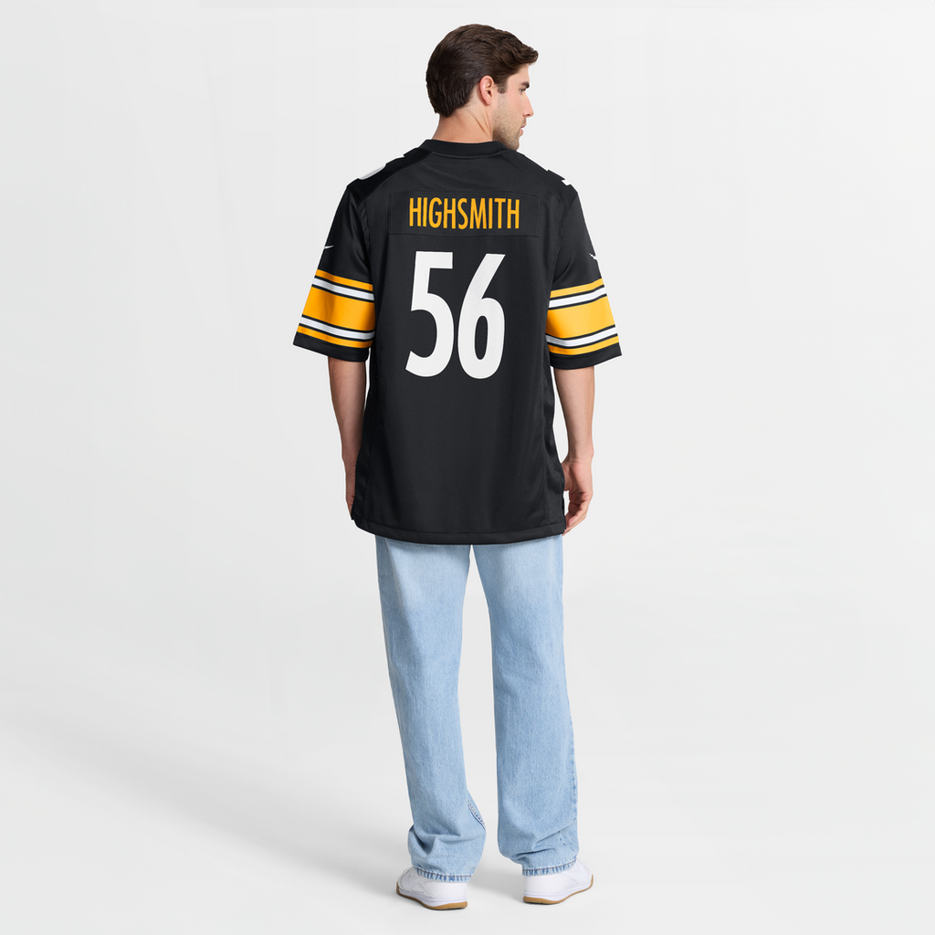 Pittsburgh Steelers Alex Highsmith Nike Black Game Jersey product image 16, provided for visual reference and product detail