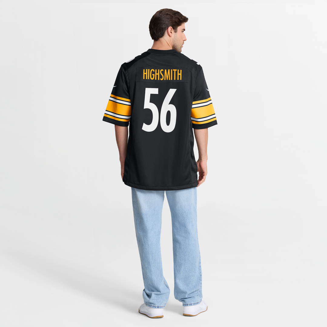 Pittsburgh Steelers Alex Highsmith Nike Black Game Jersey product image 16, provided for visual reference and product detail