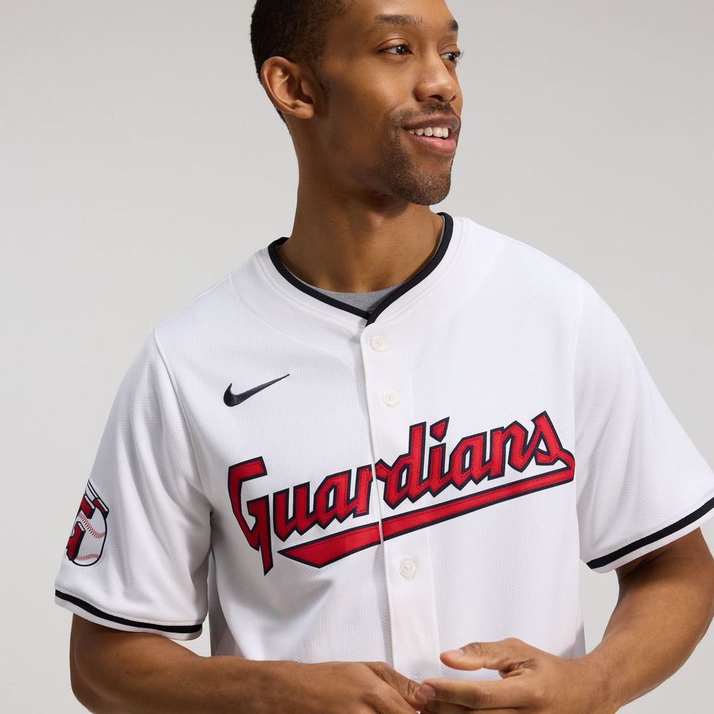 Cleveland Guardians Jose Ramirez Nike White Home Limited Player Jersey product image 8, provided for visual reference and