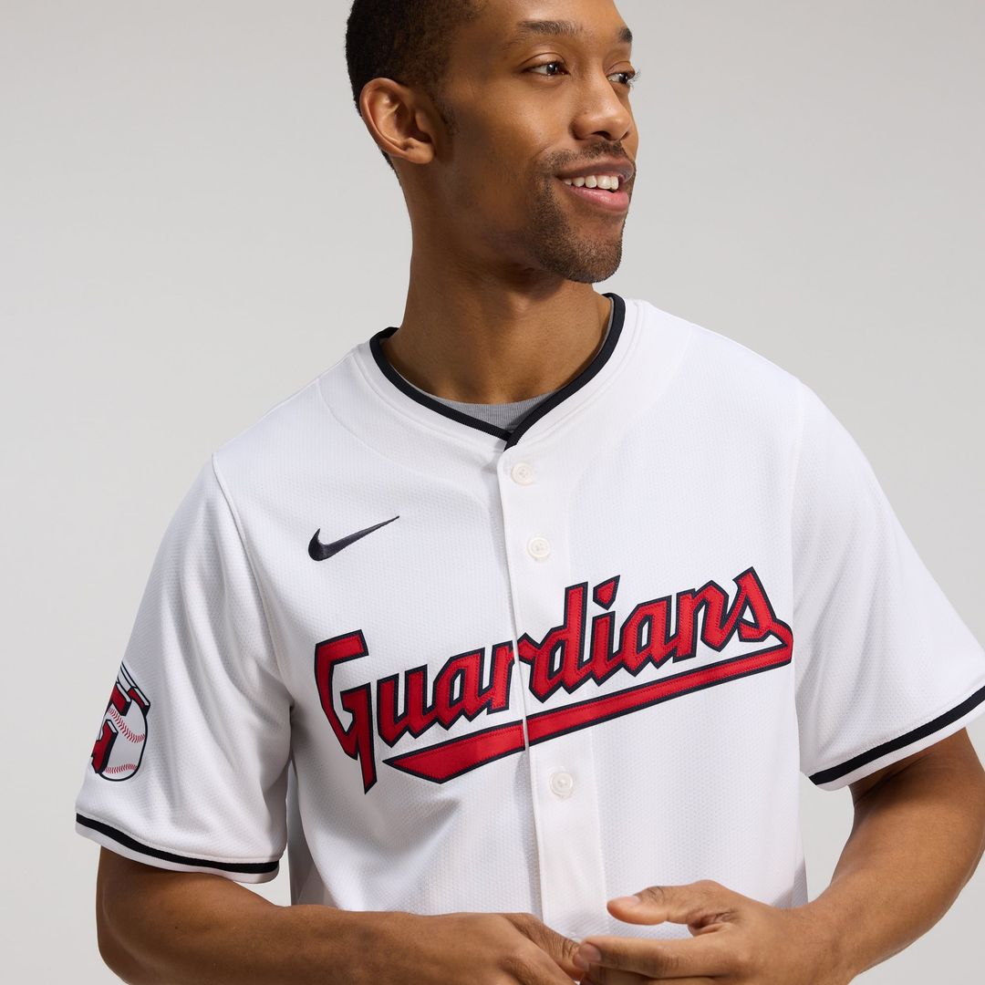 Cleveland Guardians Jose Ramirez Nike White Home Limited Player Jersey product image 8, provided for visual reference and