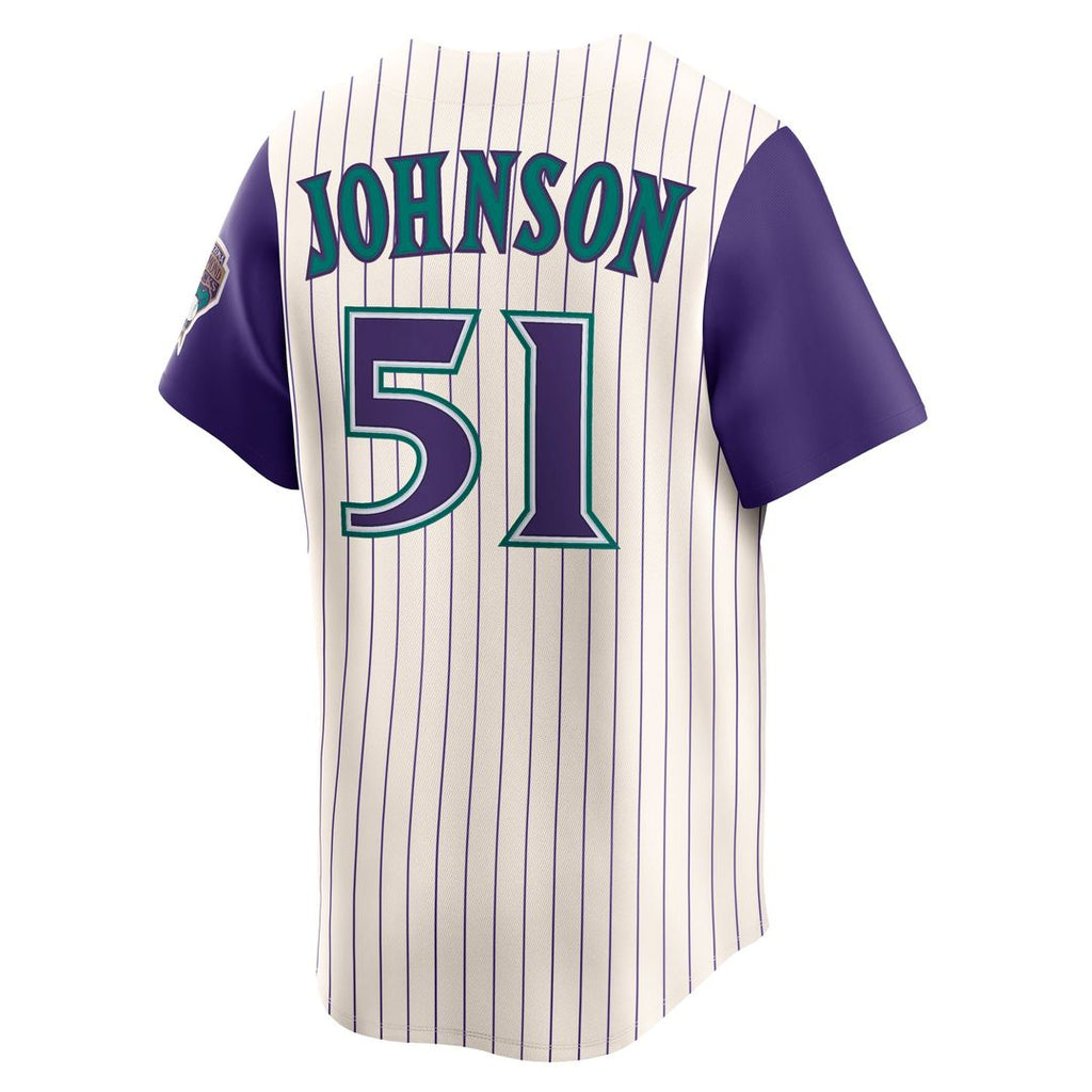 Arizona Diamondbacks Randy Johnson Nike Black Throwback Cooperstown Collection Limited Jersey product image 9, provided for