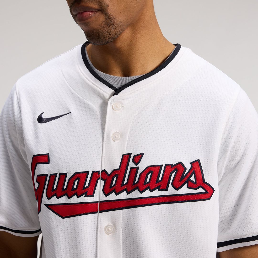 Cleveland Guardians Jose Ramirez Nike White Home Limited Player Jersey product image 7, provided for visual reference and