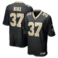 New Orleans Saints Jordan Mims Nike Black Team Game Jersey product image 1, provided for visual reference and product detail