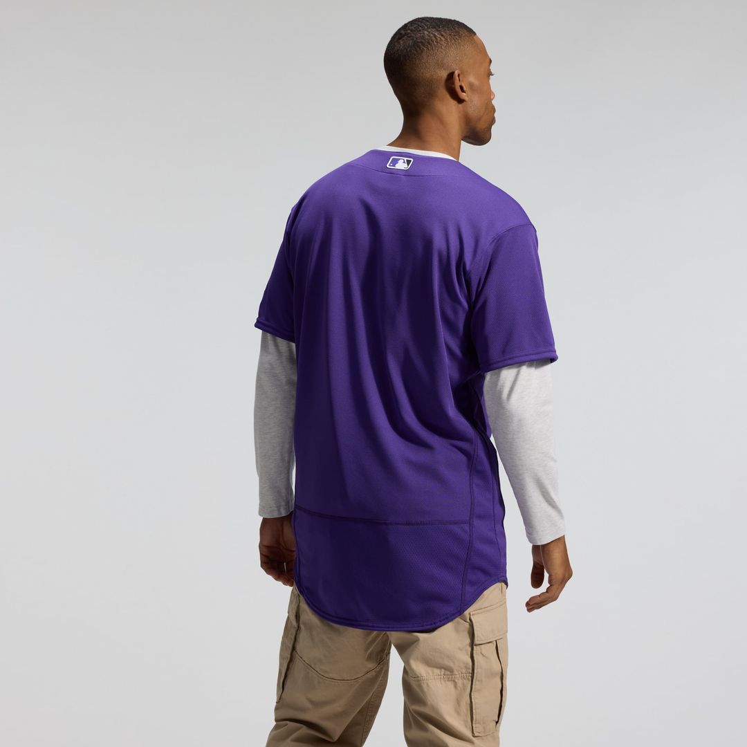Colorado Rockies Nike Purple Alternate Authentic Jersey product image 2, provided for visual reference and product detail