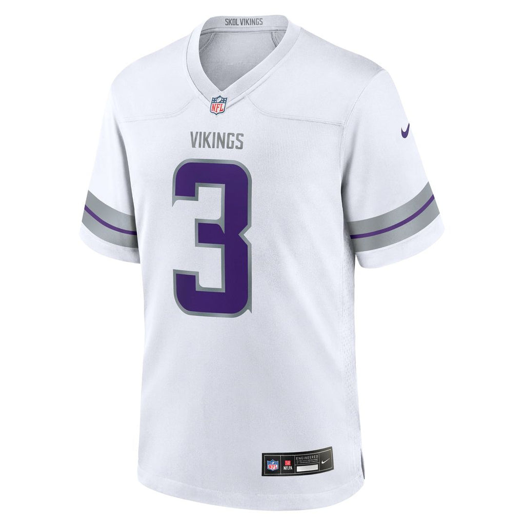 Minnesota Vikings Jordan Addison Nike White Alternate Game Player Jersey product image 5, provided for visual reference and