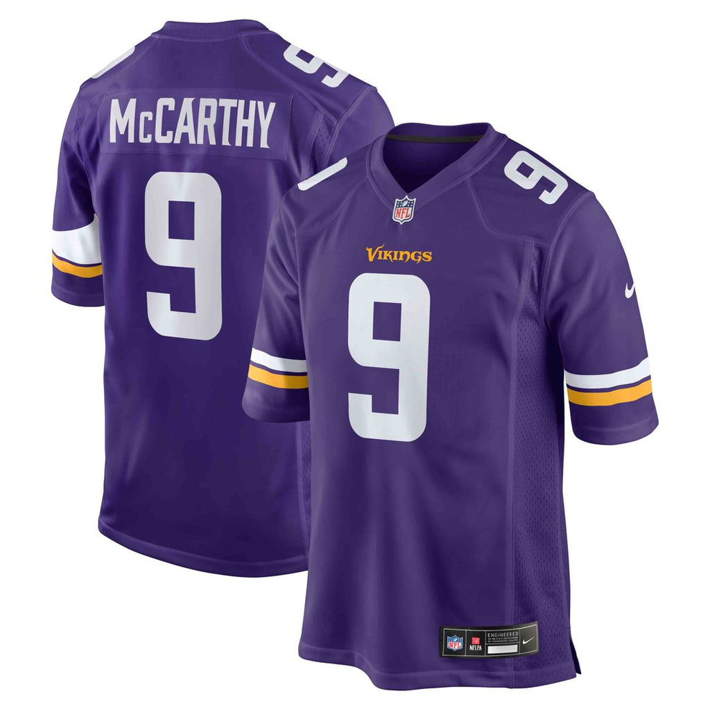 Minnesota Vikings J.J. McCarthy Nike White Alternate Game Player Jersey product image 7, provided for visual reference and