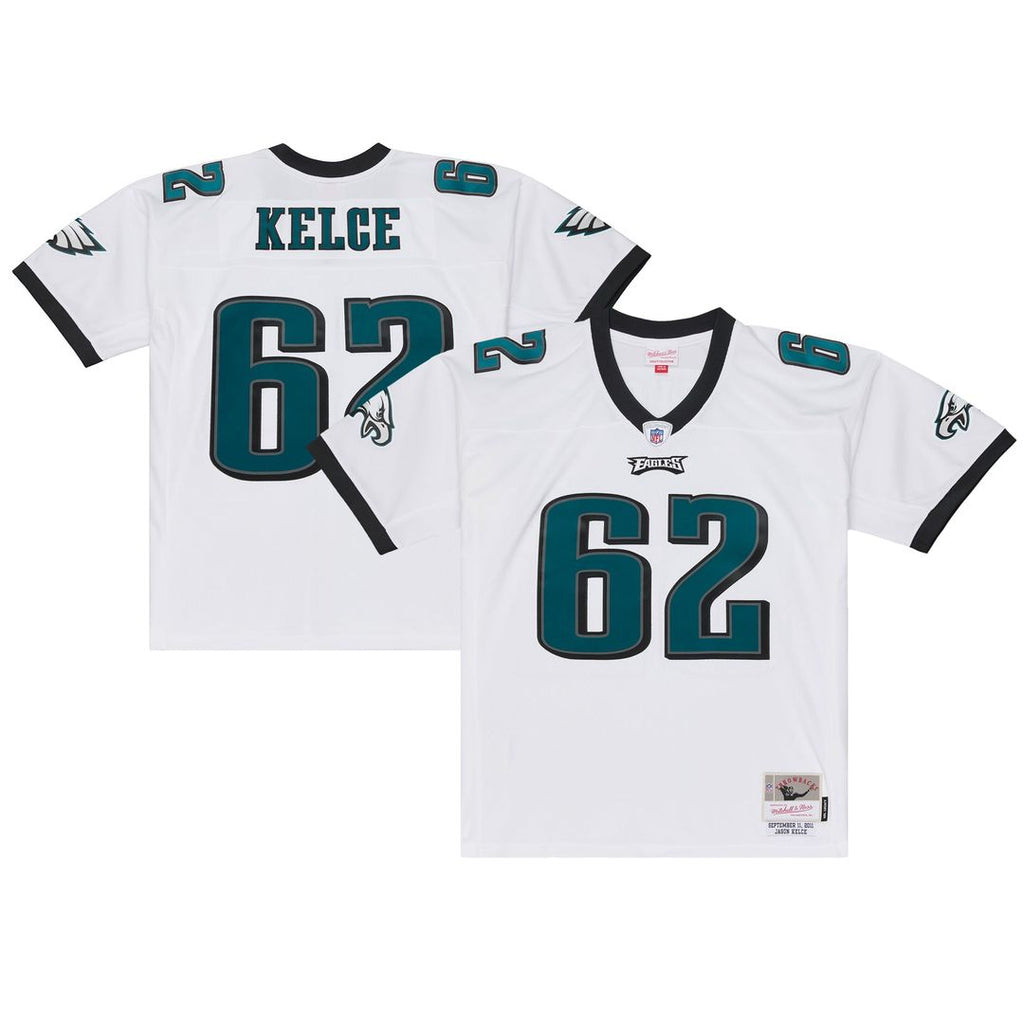 Philadelphia Eagles Jason Kelce Mitchell & Ness White 2011 Legacy Replica Player Jersey product image 1, provided for visual