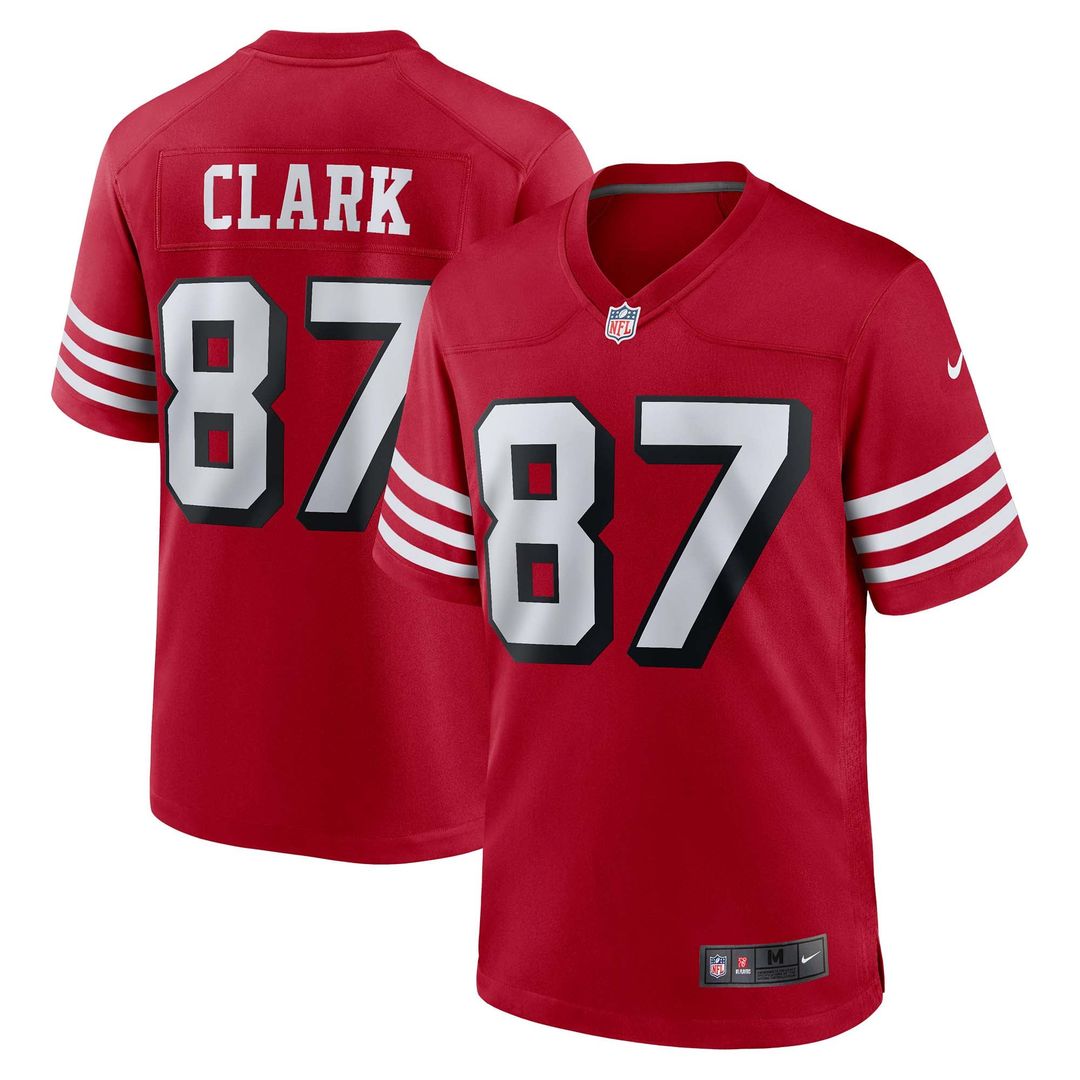 San Francisco 49ers Dwight Clark Nike Scarlet Retired Player Alternate Game Jersey product image 1, provided for visual