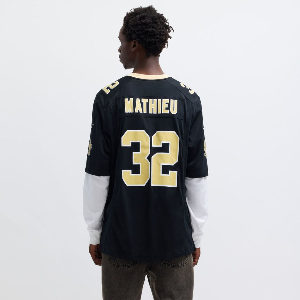 New Orleans Saints Tyrann Mathieu Nike Black Game Jersey product image 5, provided for visual reference and product detail