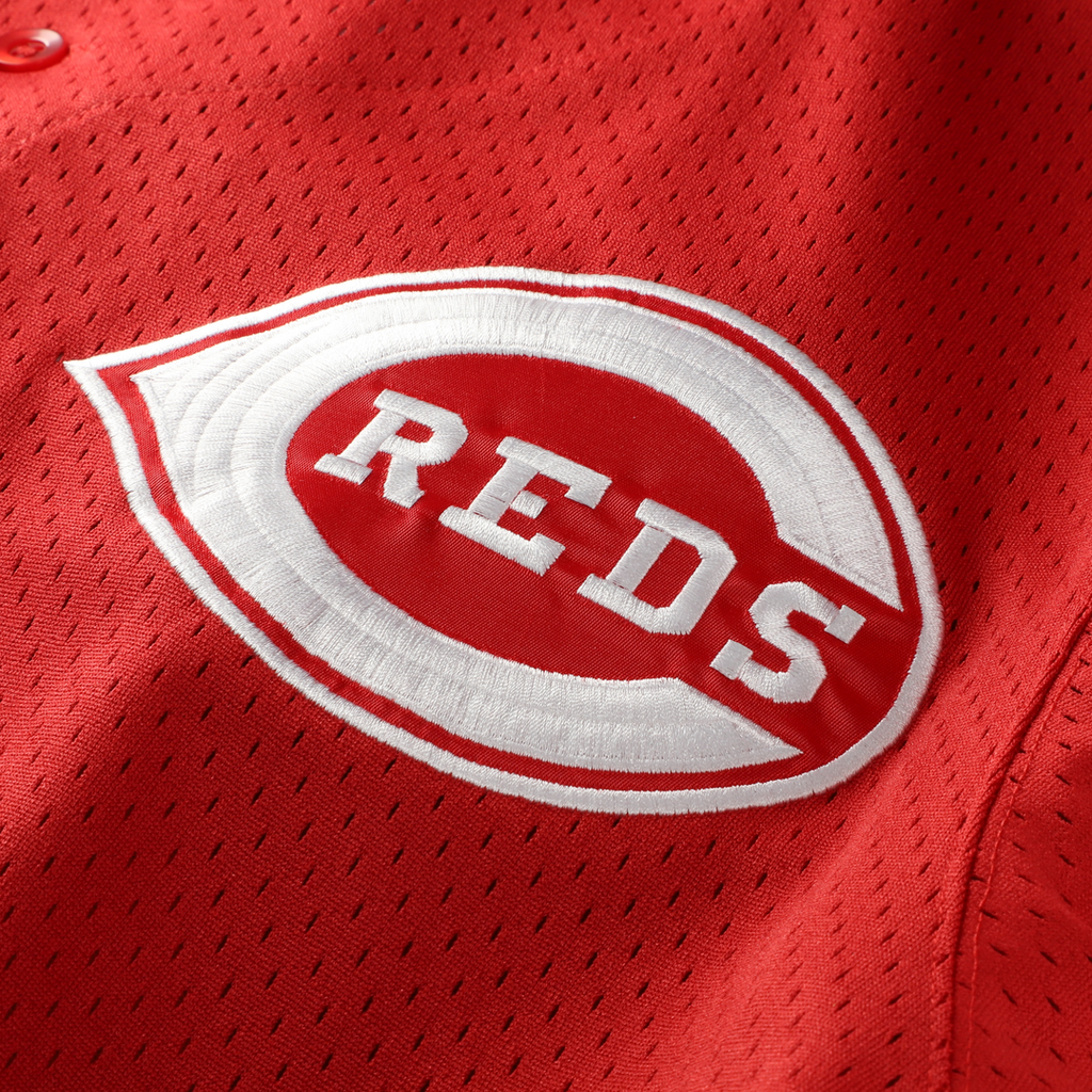 Cincinnati Reds Deion Sanders Mitchell & Ness Red Big & Tall Cooperstown Mesh Batting Practice Jersey product image 4,