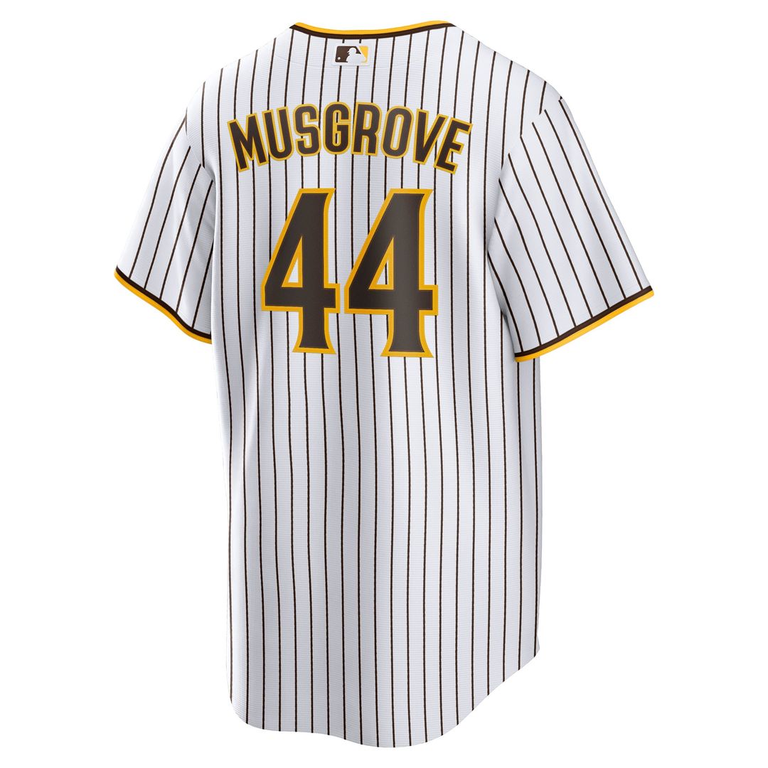 San Diego Padres Joe Musgrove Nike White Home Replica Jersey product image 3, provided for visual reference and product